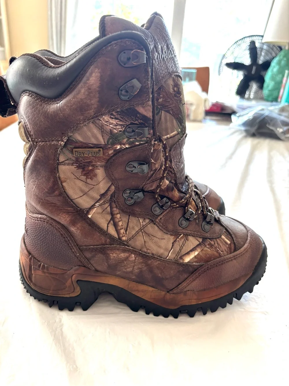 NWOT Cabela's Camo Brown Inferno Insulated Waterproof Hunting Boots SZ 9 D